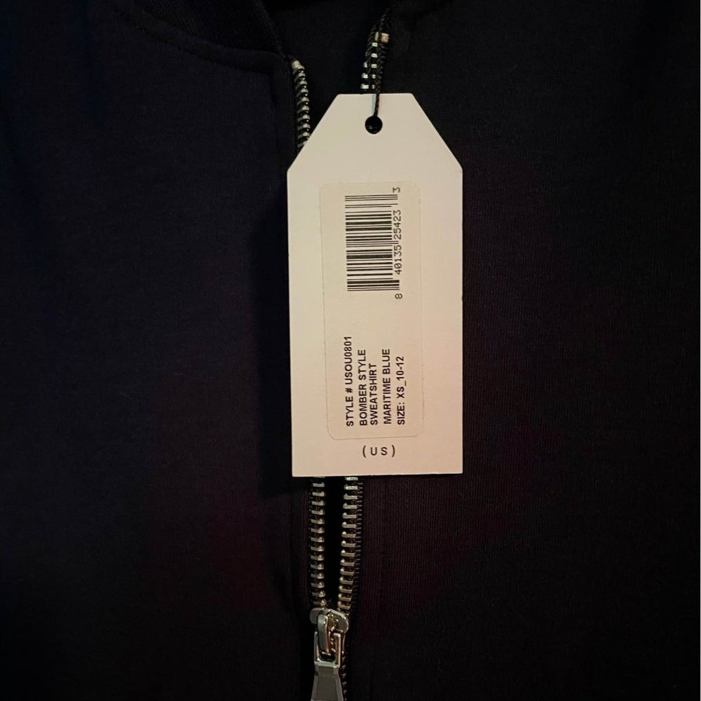 Universal Standard Brooke Bomber Sweatshirt 10-12 - Picture 5 of 5